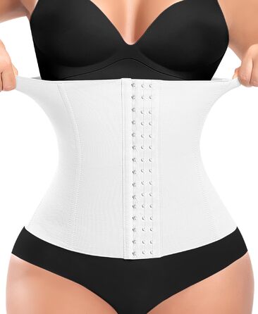 Корсет для талії жіночий, вашіть трейнер, модель #2, білий, 3XL