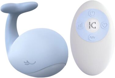 Вібруюче яйце 5 частот Blue Whale з пультом дистанційного керування, силіконовий вібратор для G-точки, мастурбатор, сексуальна іграшка