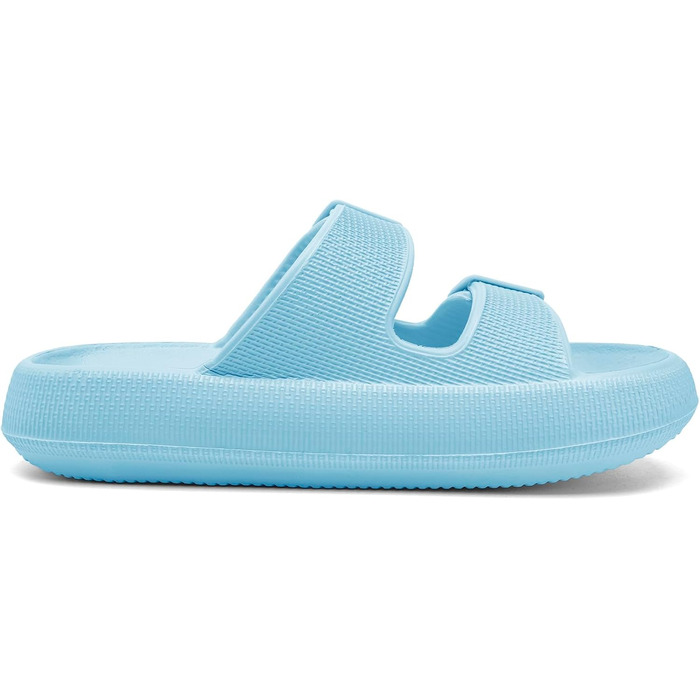 Слип-он сандалії Cozyslides Original для жінок та чоловіків, прогулькові взуття-хмаринки з регульованими ременями, протиковзкі та швидкосохнучі, блакитні (розмір 40/41 EU)
