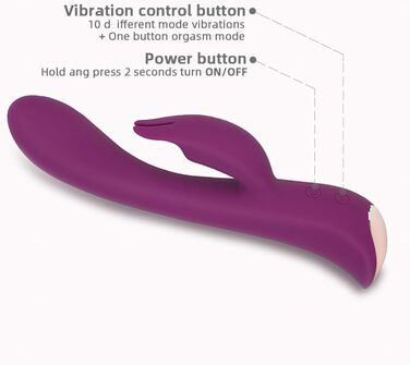 Вібратор для жінок Sexspielzeug Rabbit – 10 режимів, рожевий