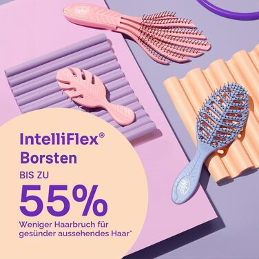 Щітка для волосся Wet Brush Go Green Detangler — екологічна розплутувальна щітка з м'якими щетинками IntelliFlex, сіра