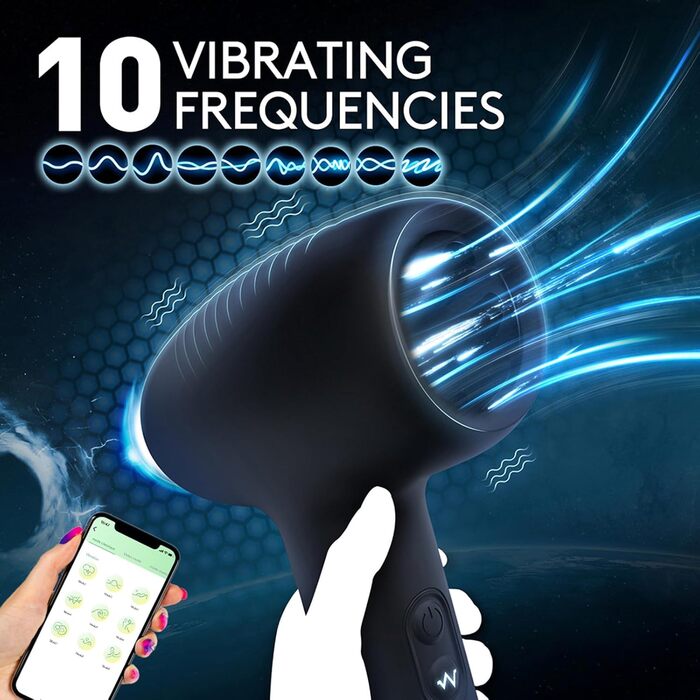 Електричний мастурбатор для чоловіків ChicLSQ – автоматичний масажер пеніса з 10 режимами вібрації, blowjob-масажер, Pocket Pussy, секс-іграшки для чоловіків