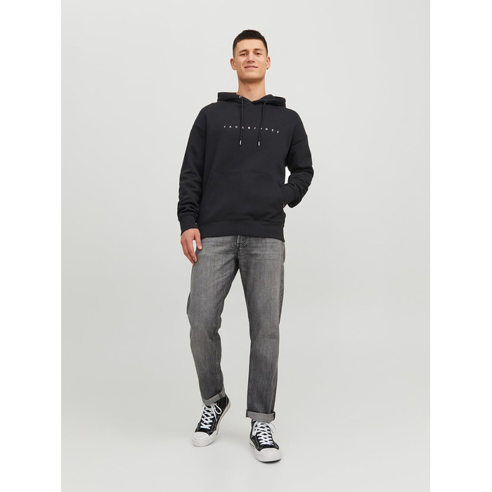 Чоловічий худі Jack & Jones JJESTAR JJ Sweat Hood, Relaxed Fit, колір Cocoa, розмір XL