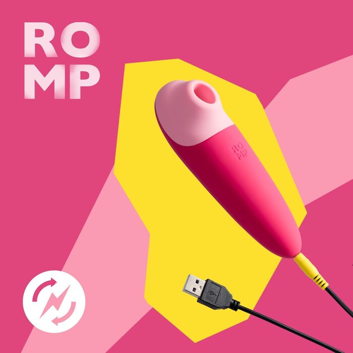 Romp Shine X - вібраційний масажер для клітора з 10 рівнями інтенсивності, водонепроникний, рожевий
