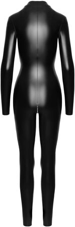 Чорний латексний боді з блискавкою спереду для жінок Noir Handmade, XL