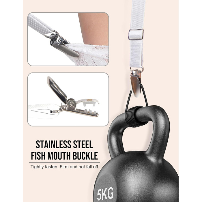 Комплект спідньої білизни Comeondear з ремінцями: 4 кліпси, великі розміри XL-XXL. Прозорий мереживний стрінг, широкі лямки, стріп-гуртel.