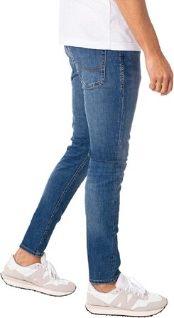 Чоловічі вузькі джинси Skinny Jack & Jones JJILIAM JJORIGINAL синього кольору, 36W / 32L