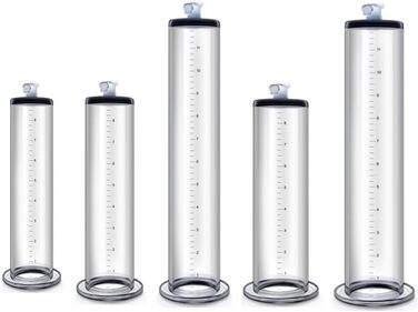 Аксесуар NAIXBTY для помпи для статевих органів: прозора трубка з шкалою для збільшення статевого члена, покращення ерекції та лікування імпотенції. Підходить для чоловічих секс-іграшок. Розміри: 22.9*5.1 см