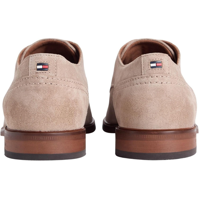 Чоловічі туфлі Derby Tommy Hilfiger Suede Dress Shoe (FM0FM05776) із замші, бежеві (Coastal Taupe), розмір 43 EU
