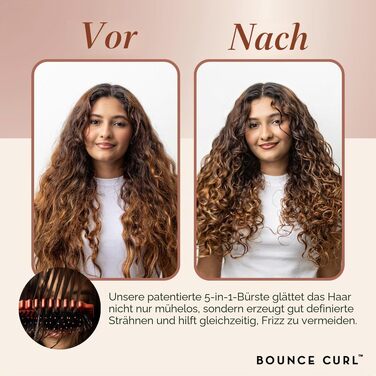 Щітка для визначення та підйому кучерів Bounce Curl Define EdgeLift (бірюзова/рожева)