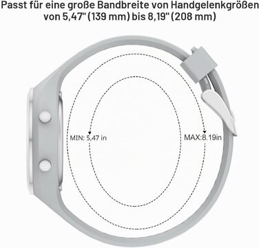 Жіночий спортивний годинник GOLDEN HOUR Digital Chronograph: водонепроникність 5ATM, силіконовий ремінець, з датою та підсвічуванням циферблата (Сірий)