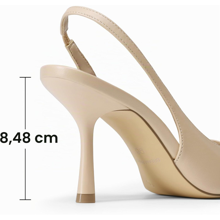Жіночі туфлі-слингбеки DREAM PAIRS бежевого кольору (розмір 39 EU)