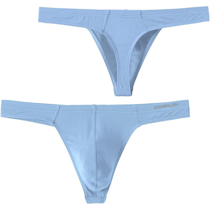 Тангіні BIATWOWR для чоловіків з еластичного матеріалу без етикетки, сексуальні та зручні (XXL, світло-блакитний)