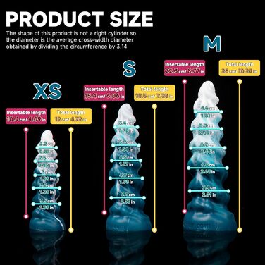 Силіконовий дилда InkfuL D216-S - дилда для дорослих, синій та білий