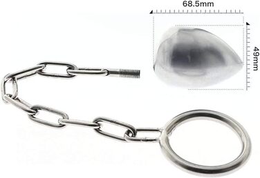 Анальний плагін YCGLX з кільцем для пеніса, анальні кулі, розширювач ануса, мастурбатор для чоловіків та жінок (40 мм, 50 мм)