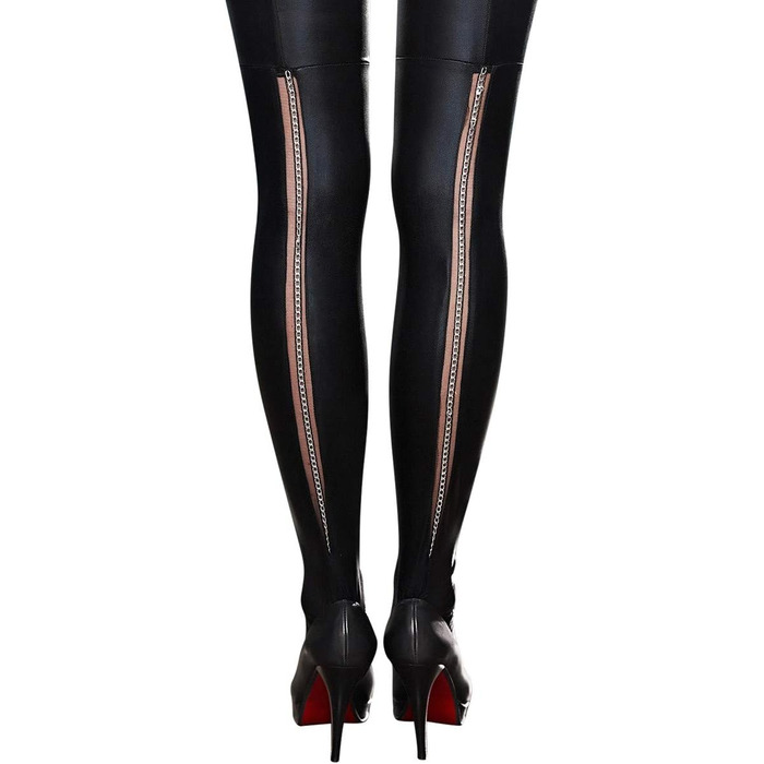 Чулки 7 Heaven A0190 чорного кольору, розмір L/XL