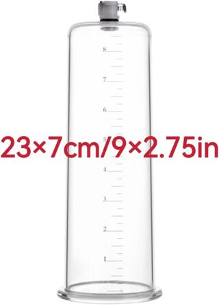 Вакуумна помпа для збільшення пеніса з силіконовим шлангом для чоловіків. Допомагає при еректильній дисфункції. Іграшка для дорослих для соло та пар. Розмір: 23x7.0 см