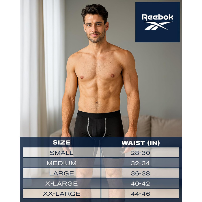 Сліпеки чоловічі Reebok (10 шт. в упаковці) – Low Rise, матеріал: бавовна, кольори: морський блакитний, червоний, сірий, Surf The Web, Stonegrey, розмір M