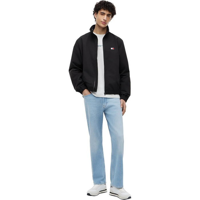 Чоловіча куртка Tommy Jeans TJM Essential Jacket, чорна, розмір L