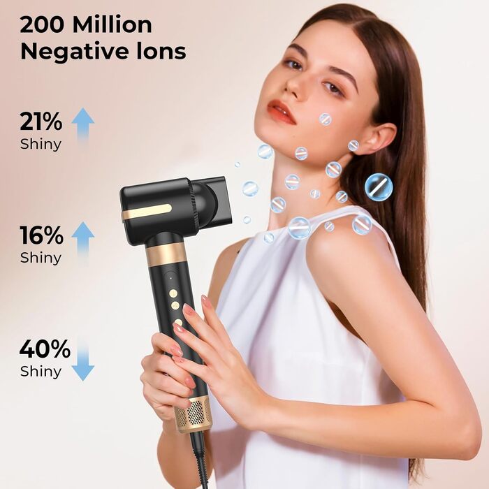 Мультистайлер для волосся 5 в 1 MogaWave Airstyler Pro 1000W: стайлер-фен, плойка для завивки та об'ємна щітка з іонізацією, коричневий