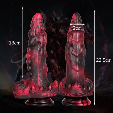 Анальний вібратор Jpscor Monster з 7 режимами вібрації та 3 функціями стимуляції, нагріванням. Іграшки для дорослих для жінок та чоловіків