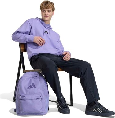 Чоловіча худі adidas Performance Feelcozy з капюшоном, колір Magic Lilac/Black, розмір S