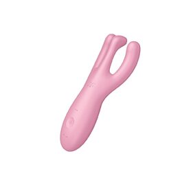 Satisfyer Threesome 4: Вібратор для клітора та інтимних зон, 3 двигуни, водонепроникний (IPX7), рожевий