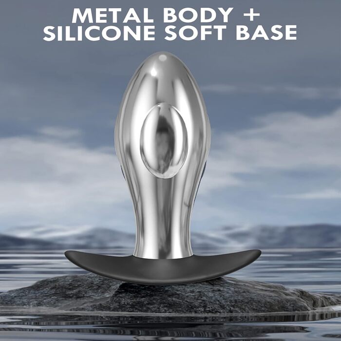 Вібратор ануса YcsLust з металу, дистанційне керування, 10 швидкостей, для жінок/чоловіків/пар, портативний