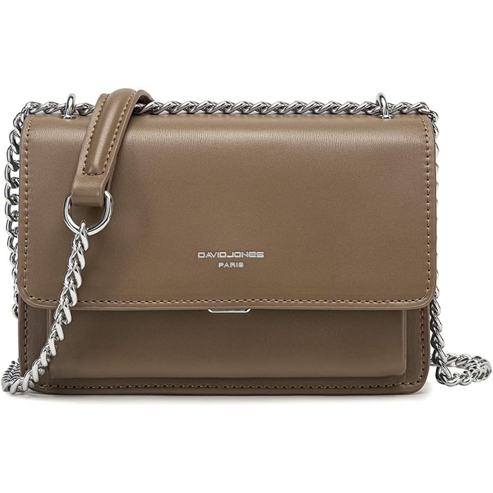 Жіноча маленька сумка-кросбоді David Jones Mini Clutch, колір тауп (коричневий)