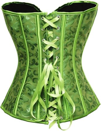 Бюстгальтер корсет з мережива та брокату Bslingerie® (зелений)