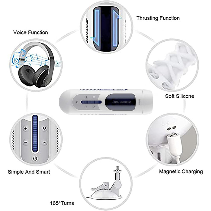 Масажер для чоловіків з телескопічним режимом, автоматичний стимулятор пеніса, секс-іграшка