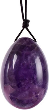 Аметистовий Йоні-Ей (Яйце) з Набором для Масажу та Кегель-Впрас, для Жінок