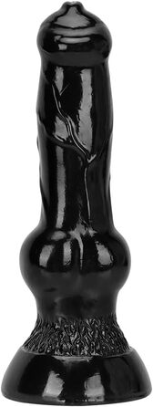 Великий дилда з сильним присоском: чорний дилда, тигрова форма, для чоловіків та жінок, середнього розміру