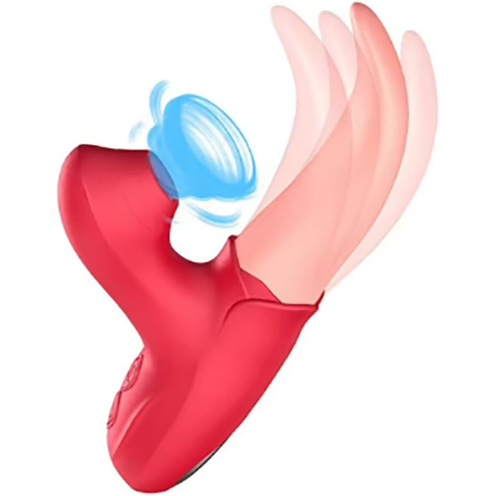 Вібратор для клітора та сосків Guspiun з функцією лизання та масажу G-точки. Іграшка для дорослих, для жінок та пар.