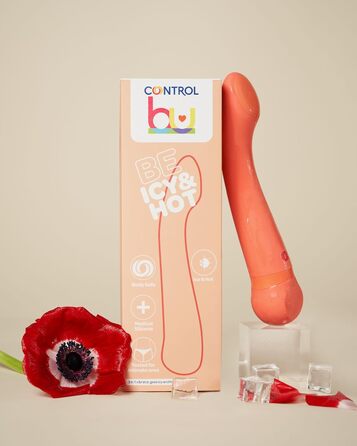 Вібратор Control Bu Rabbit з ефектом штовхання та гнучким вібраційним важелем - Be Playful (BU BE ICY&HOT)