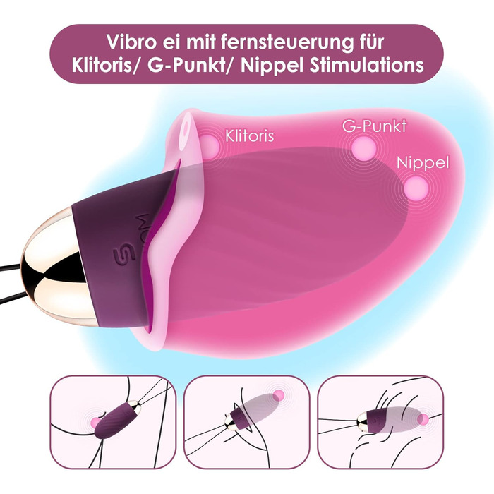 Вібратор Deluxe Vibro Ei з дистанційним керуванням: тихий, потужний, 26 режимів вібрації, стимулятор G-точки та клітора, анальний вібратор-дилда, іграшки для пар