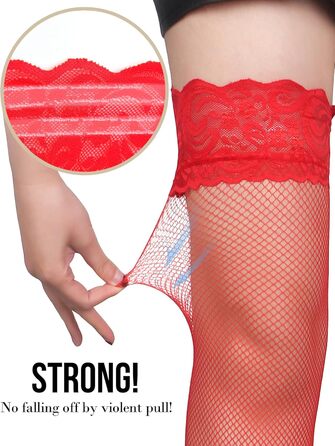 Жіночий комплект спідньої білизни з мереживною стрічкою та кліпсами, великі розміри. Комплект з 4 стрічок та трусиків. Колір: червоний (M-L).