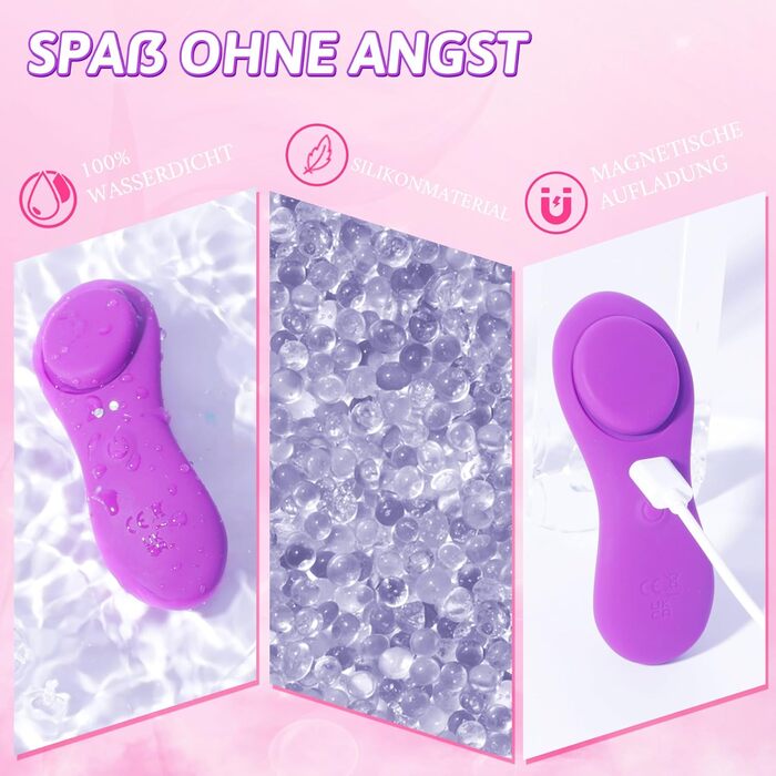 Вібратор-метелик DRAGOSTI Ultra-Thin 0.09Pfund - тихий, з магнітною підставкою та пультом керування, 10 режимів вібрації, для дорослих, для пар