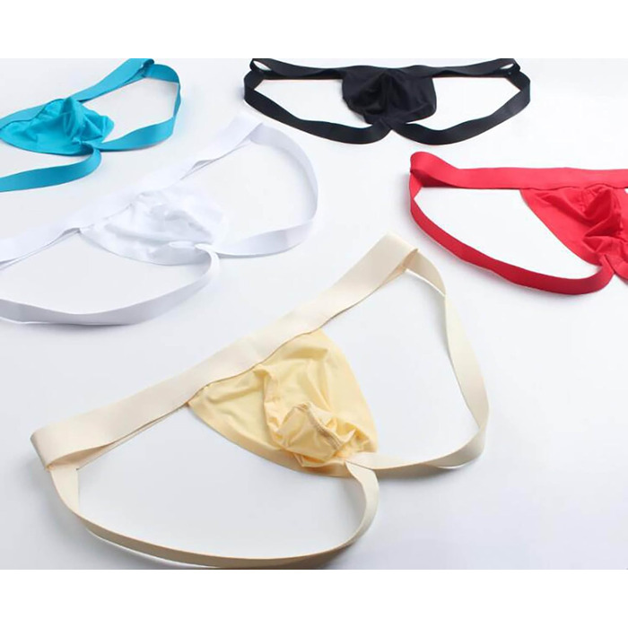 Чоловіча стрінг-труси Faringoto з гладкою смугою, шовковиста тканина, джокер-труси, розмір L, 6 кольорів