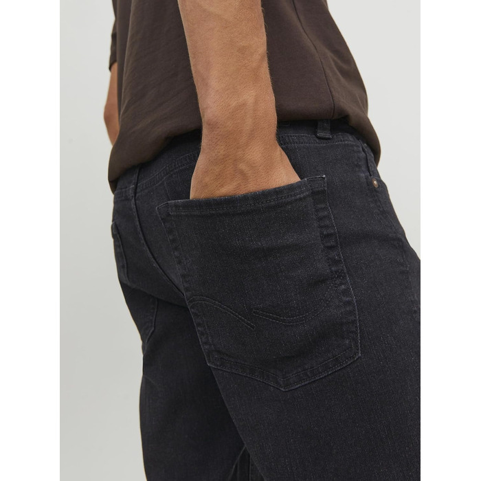 Чоловічі джинси Jack & Jones JJIGLENN JJOriginal SQ 356 NOOS чорні, стиль Streetwear, розмір 34W/32L