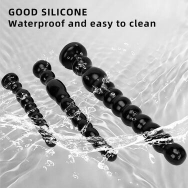 Анальні намистини-дильдо для чоловіків та жінок, масажер простати, стимулятор G-точки, великий розмір (середній)