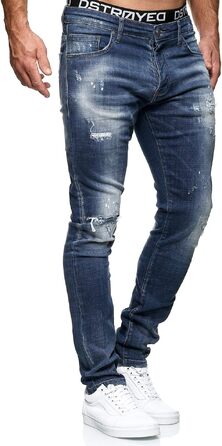 Чоловічі джинси MERISH Slim Fit з еластичним денімом, модель 1507, сині (33W / 32L)
