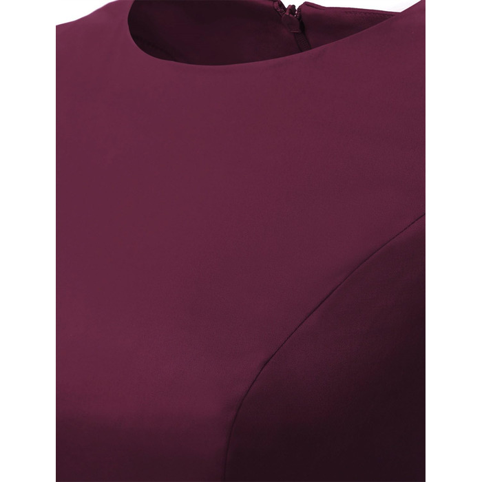 Сукня Dressystar вінтажна 50-х років з короткими рукавами в горошок, Burgundy XL