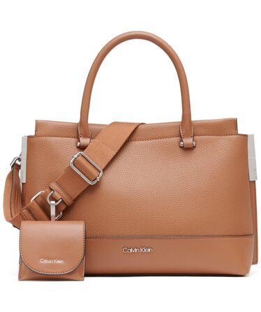 Жіноча сумка-кросбоді Calvin Klein Bianca з трьома відділеннями, колір Caramel
