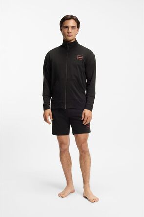 Чоловіча куртка на блискавці HUGO Laze Zip Jacket чорна, розмір XL