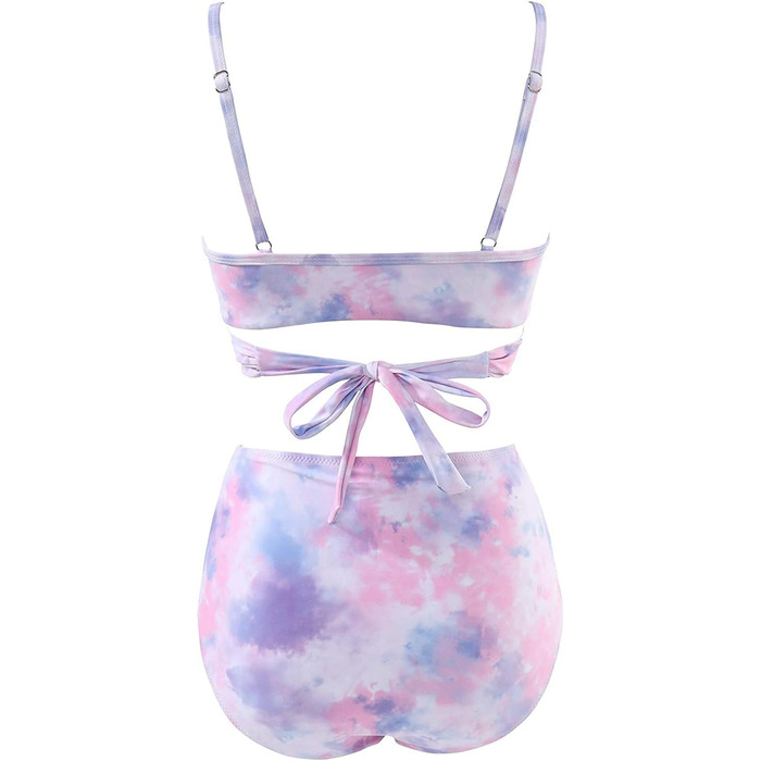 БІКІНІ JFAN з рюшами, пов'язування, пуш-ап, висока талія, 2 шт.