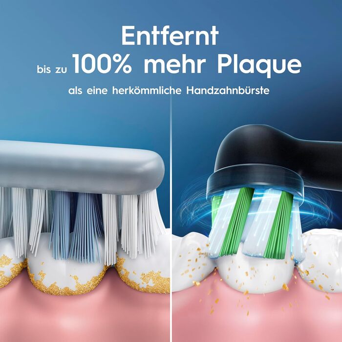 Електрична зубна щітка Oral-B Vitality Pro, чорна, 3 режими чищення, 1 насадка в комплекті