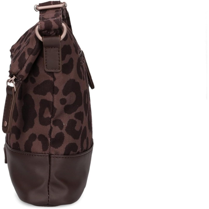 Жіноча сумка-кросбоді Zwei Olli OT6 Rolltop, водовідштовхуюча сумка через плече 2.4 л, двоколірний дизайн (Leo-brown)