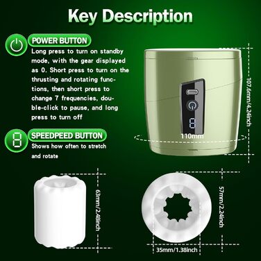 Масажер для чоловіків з 7 режимами, секс-іграшка для самостійних задоволень