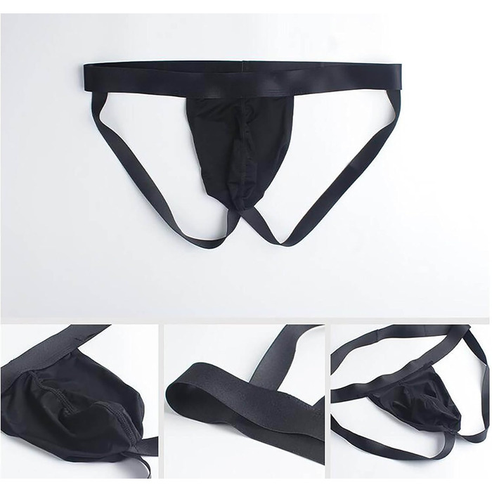 Чоловіча стрінг-труси Faringoto з гладкою смугою, шовковиста тканина, джокер-труси, розмір L, 6 кольорів